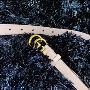 AUTHENTIC Gucci GG marmont belt 0.8” thickness and 95” size in blush